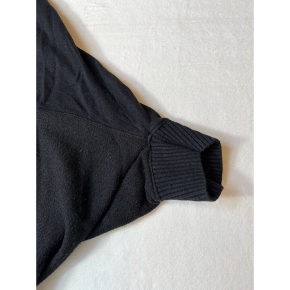 Anthropologie Moth Women Sweater Small black Pullover Knit Dolman Sleeves - Picture 3 of 9